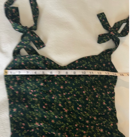 Reformation Niara Mini Dress in the Coriander Floral  Size: 4 - Picture 7 of 12
